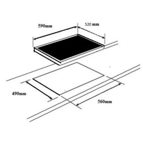 Kích thước bếp từ D’mestik ES603 DKI