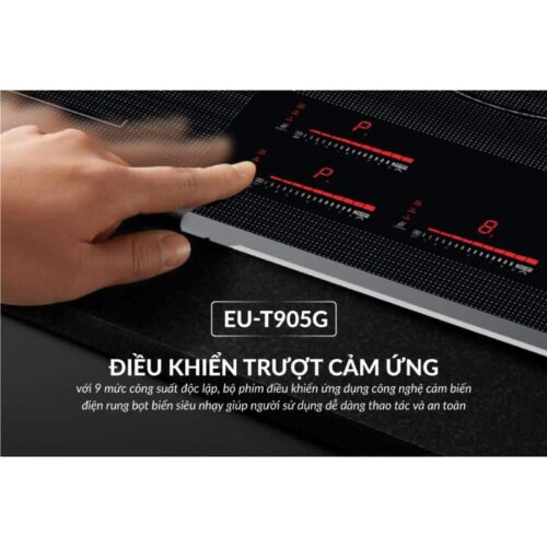 Bảng điều khiển bếp từ 3 vùng nấu Eurosun EU-T905G