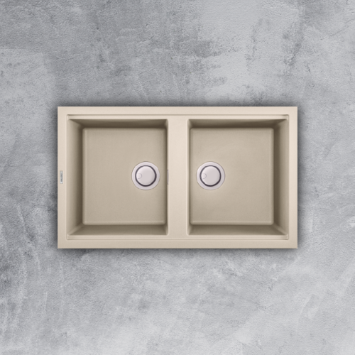 Chậu rửa đá Granite Malloca màu kem BIANCO K45062