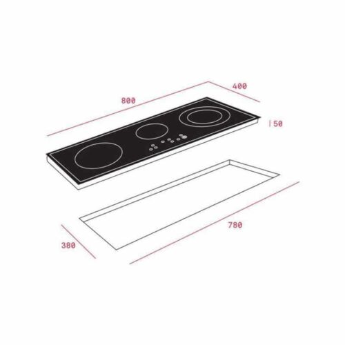Kích thước của Bếp Từ Teka IR 8300 HS