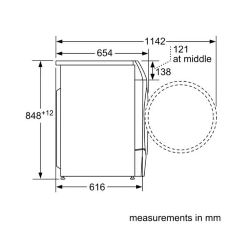 Kích thước Bosch WDU28560GB