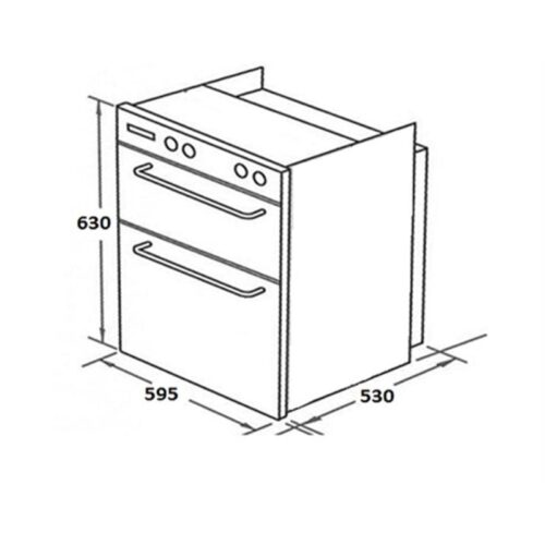 Kích thước máy sấy bát Malloca ZLD 110-A3B