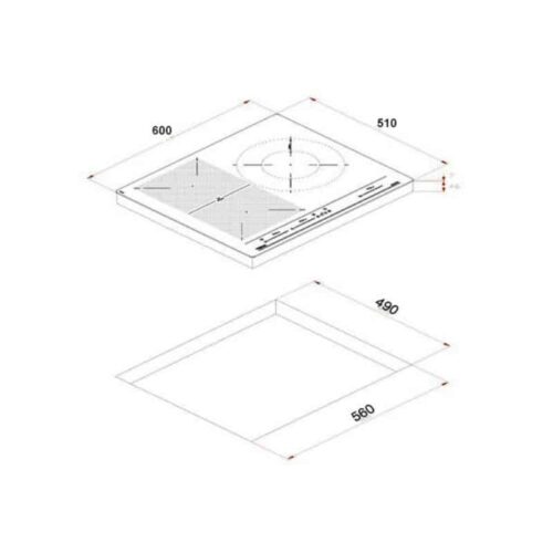 Kích thước của Bếp từ Teka IBC 63010 BK MSS