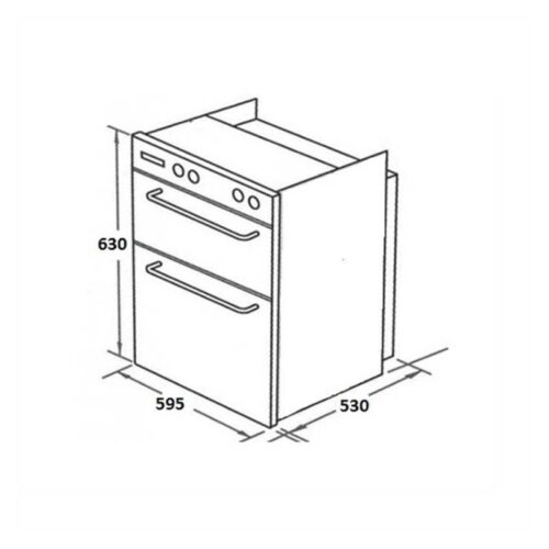 Kích thước máy sấy bát Malloca ZLD 110-A1B
