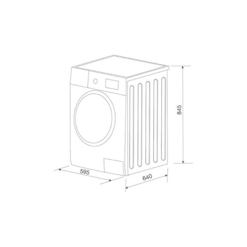 Kích thước máy sấy quần áo Malloca MTD-010SIL