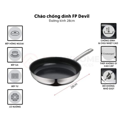 Ứng dụng Chảo Từ WMF FP DEVIL 28 CM CERAMIC COATING – 0741486901