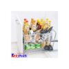 Giá dao thớt Inox nan vuông, ray giảm chấn Kit Plus DE 40T 1 Giá dao thớt Inox nan vuông, ray giảm chấn Kit Plus DE 40T