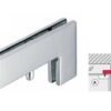 Kẹp kính chữ L Inox mờ Hafele 981.50.040 2 Kẹp kính chữ L Inox mờ Hafele 981.50.040