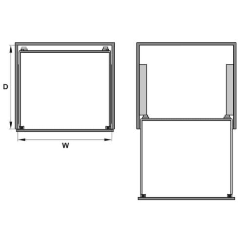 Lắp đặt Rổ đựng bát đĩa Cappella 700mm Hafele 549.08.011