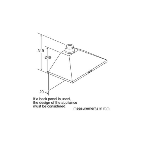 Kích thước máy hút mùi Bosch DWP96BC50B