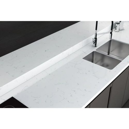 Ảnh thực tế đá nhân tạo Vicostone Santorini BQ8221