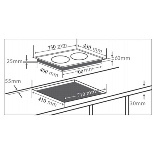 kich thuoc bep dien tu chefs eh mix366