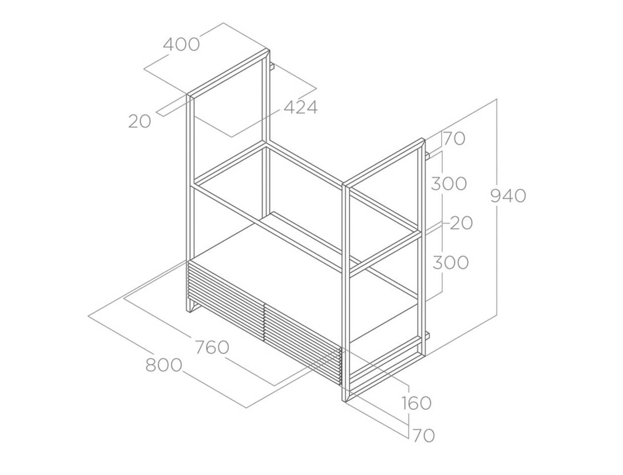 Máy hút mùi áp tường Elica OPEN SUITE BL/F/80 PRF0166703