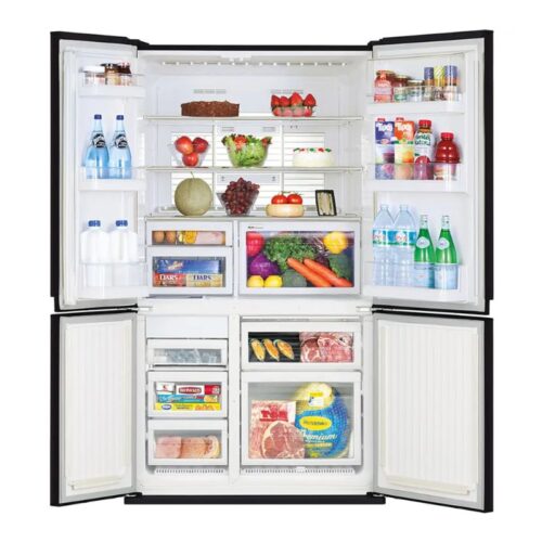 Tủ Lạnh 4 cánh Multi doors Inverter 580 Lít Mitsubishi MR-LA72ER-GBK-V 2 anh tu lanh 4 canh multi doors inverter 580 lit mitsubishi mr la72er gbk v