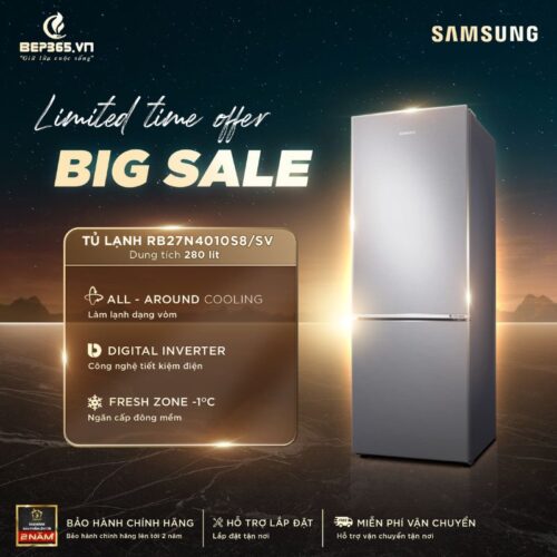 Tủ Lạnh 2 cánh Inverter 280 Lít Samsung RB27N4010S8/SV