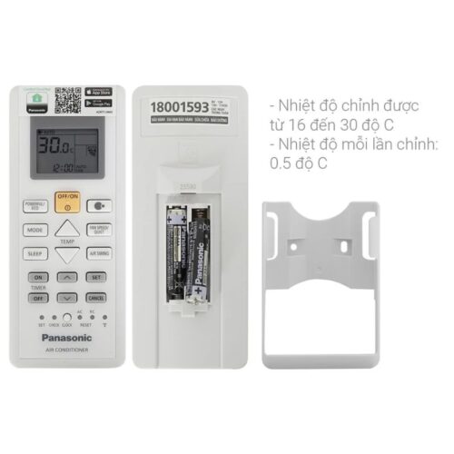 dieu khien may lanh panasonic inverter 1 hp cucspu9akh8