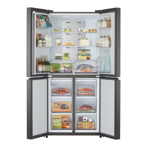 hinh anh tu lanh 4 canh multi door inverter 470 lit lg gr b50bl