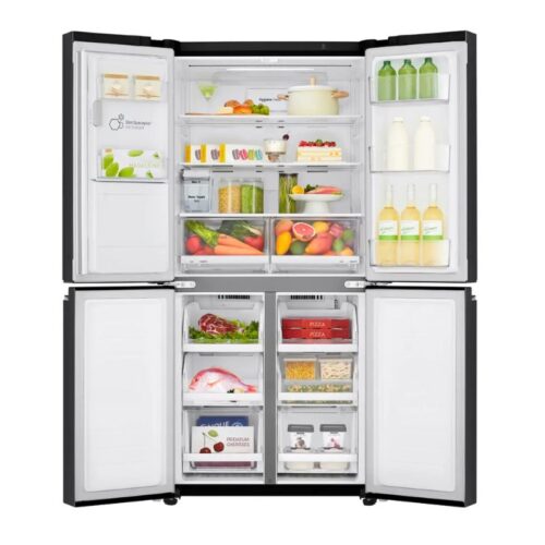 hinh anh tu lanh 4 canh multi door inverter 494 lit lg gr d22mbi