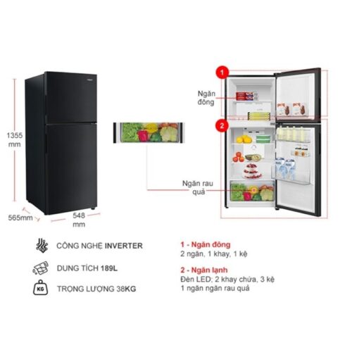 kich thuoc tu lanh 2 canh inverter 189 lit aqua aqr t220fa fb