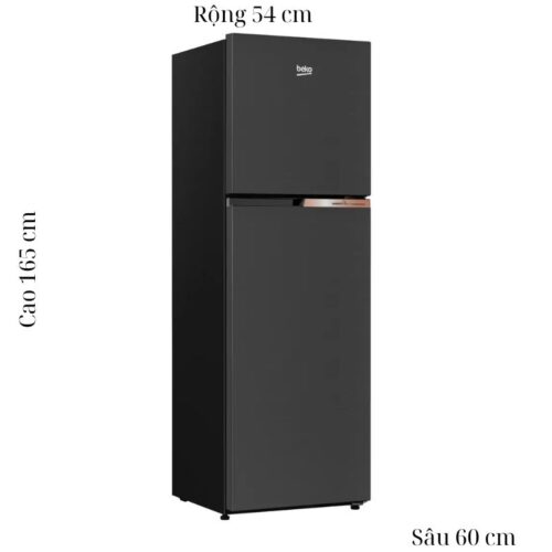 kich thuoc tu lanh 2 canh inverter 271 lit beko rdnt271i50vhfsk