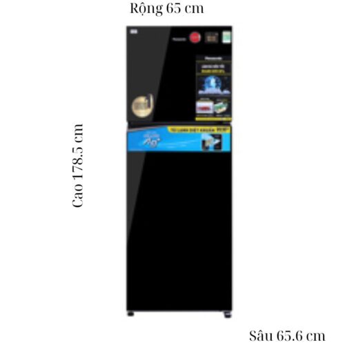 kich thuoc tu lanh 2 canh inverter 366 lit panasonic nr tl381vgmv