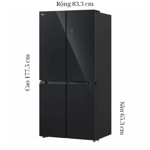 kich thuoc tu lanh 4 canh multi door inverter 474 lit lg lfb47blg