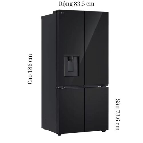 kich thuoc tu lanh 4 canh multi door inverter 607 lit lg lfd61blga