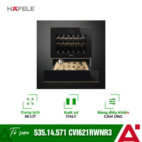 Tủ rượu Smeg CVI621RWNR3 535.14.571