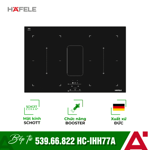 Bếp từ kết hợp hút mùi Hafele IHH77A 539.66.822