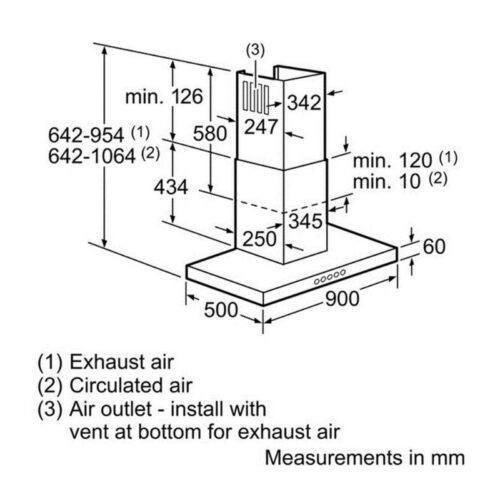 Máy hút khói khử mùi Bosch DWB097E50 5 Kich thuoc may hut khoi khu mui bosch dwb097e50