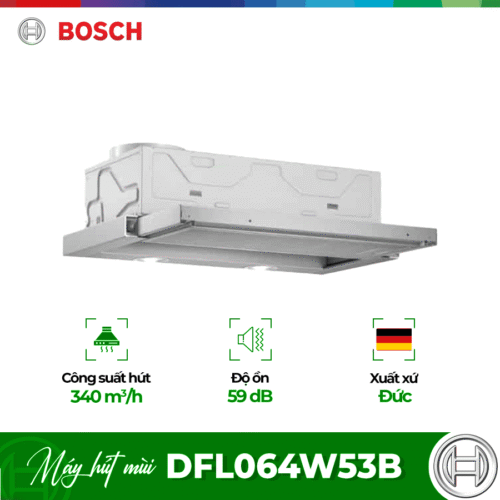 Máy hút mùi âm tủ Bosch DFL064W53B