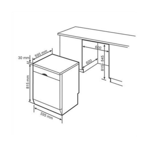 kich thuoc may rua chen bat doc lap bosch sms46mi07e