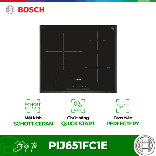 Bếp Từ Bosch PIJ651FC1E Serie 6 hiện đại nhiều tính năng cao cấp