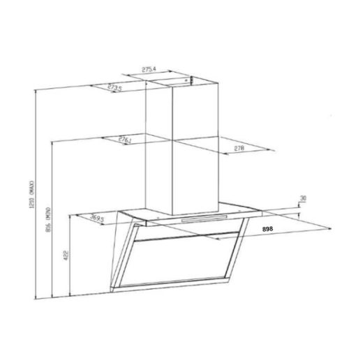 kich thuoc may hut mui ap tuong grandx gx h90t88g