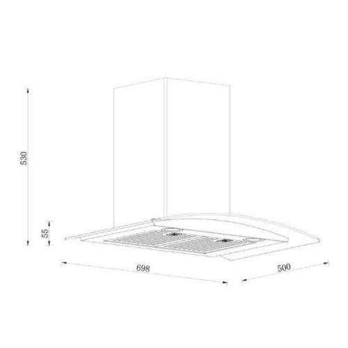 kich thuoc may hut mui kinh cong ap tuong grandx gx h70c55b